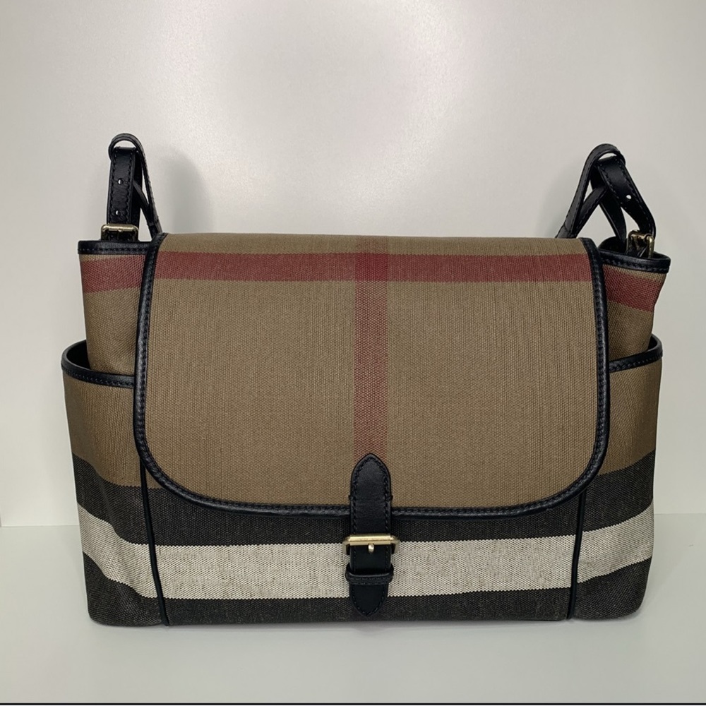 Burberry Tan and Black Dialer Bag